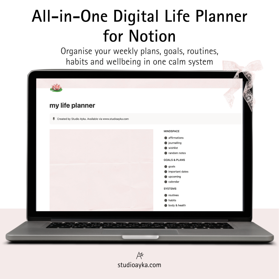 All-in-One Digital Life Planner for Notion