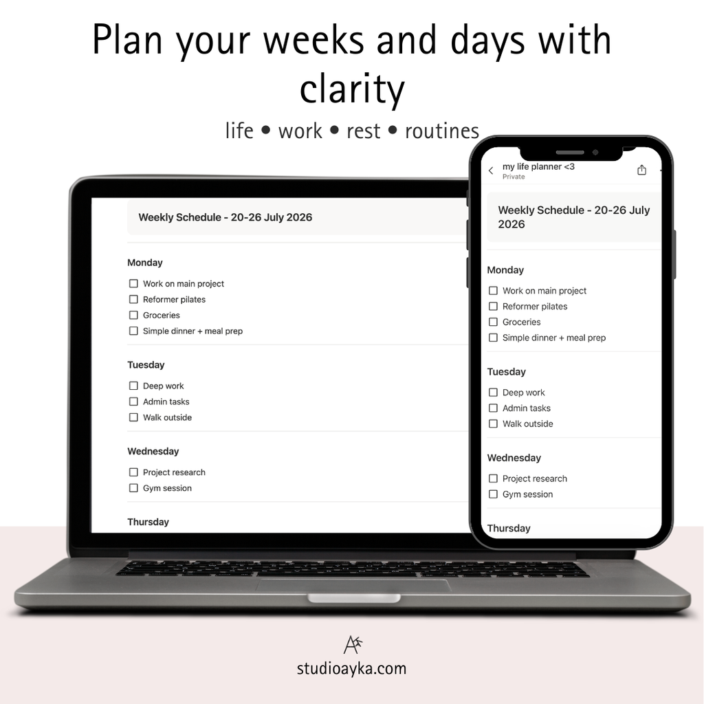 All-in-One Digital Life Planner for Notion
