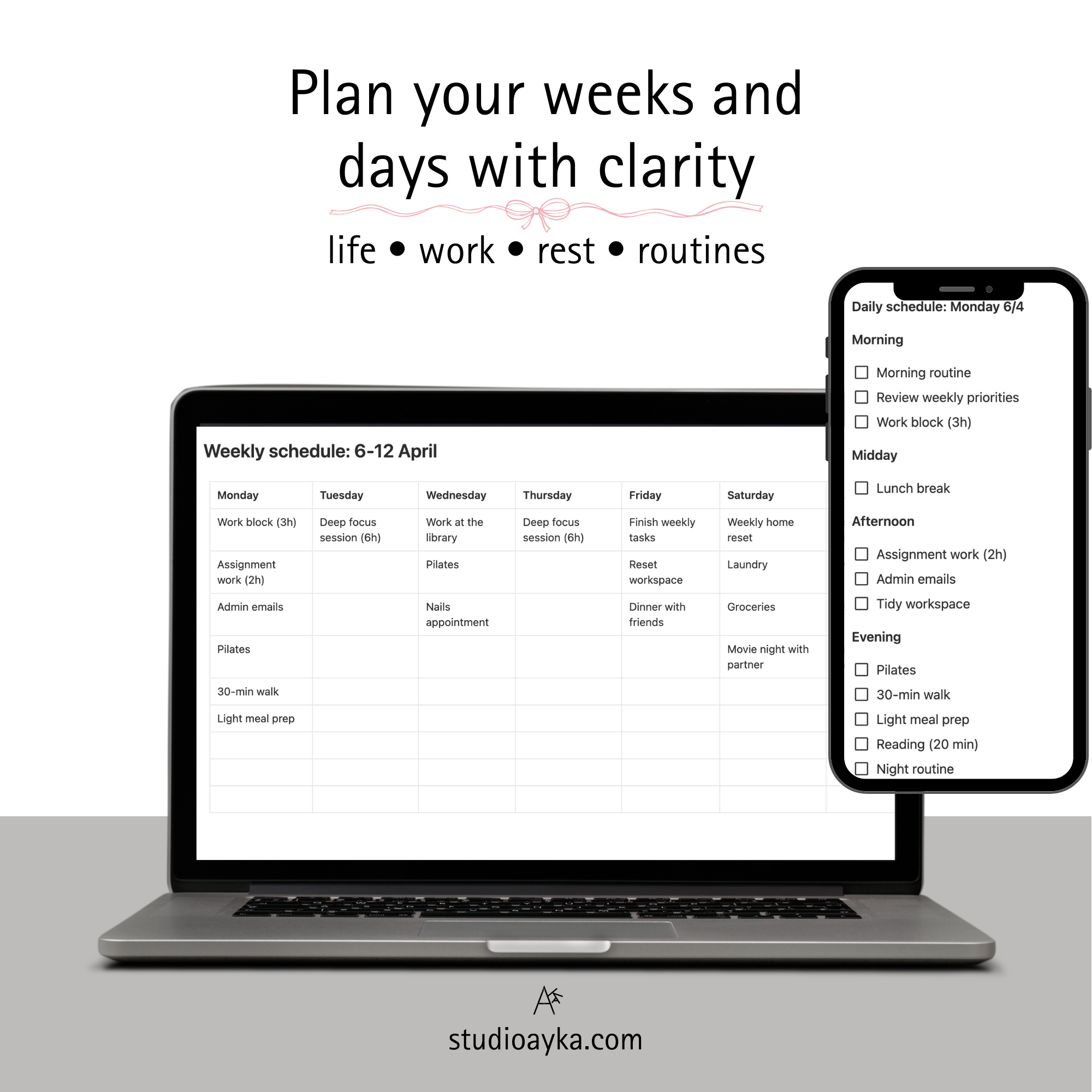 Digital Life Planner | Notion Template for Intentional Living