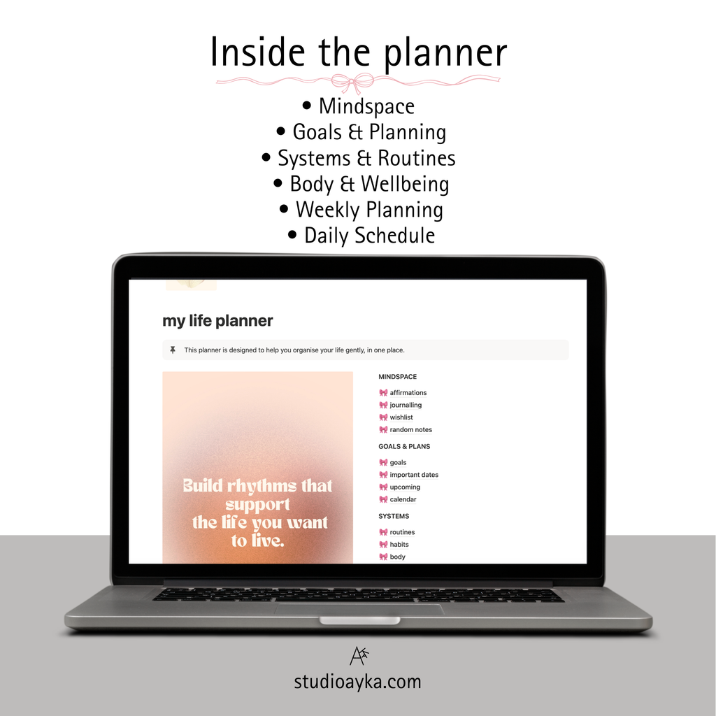 Digital Life Planner | Notion Template for Intentional Living
