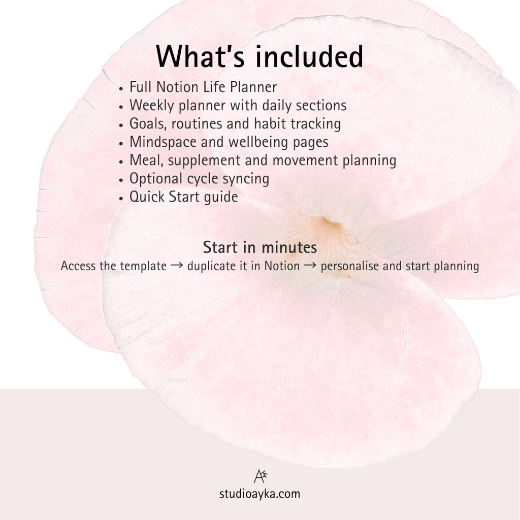 All-in-One Digital Life Planner for Notion